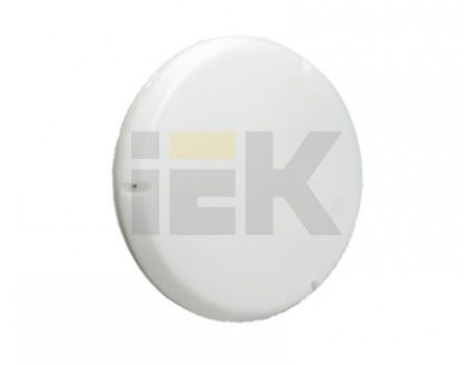 Светильник IEK (КЛЛ, G23) 2х9Вт IP54 пылевлагозащищенный круглый пластиковый опал (ЭмПРА) с лампой дневного св