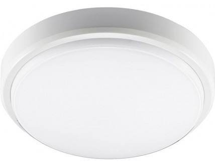 Светильник Jazzway светодиодный (LED) 8Вт IP65 пылевлагозащищенный круглый опаловый пластиковый белый