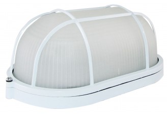 Светильник НПБ1202 белый/овал с реш. 100Вт IP54 TDM