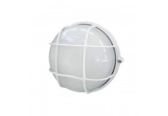 Светильник IEK (ЛН Е27) пылевлагозащищенный 60Вт IP54 круглый решётка белый