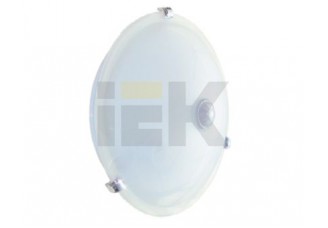 Светильник НПО3231Д белый 2х25 с датчиком движения d298х110мм IP20 IEK