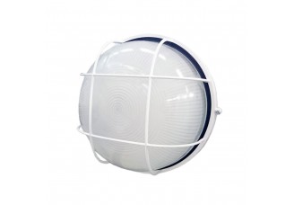 Светильник IEK (ЛН Е27) пылевлагозащищенный 100Вт IP54 круглый решётка белый