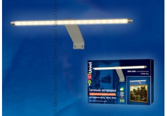 Светильник для подсветки картин Uniel светодиодный (LED) ULM-F32-5,5W теплый белый 2800-3200К IP20 серебро