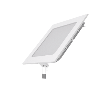 Светодиодный встраиваемый светильник Gauss ультратонкий квадратный IP20 9W 4100K 1/20