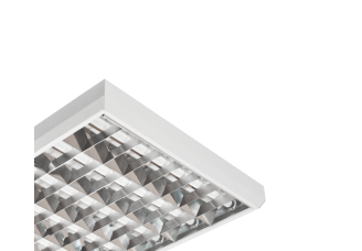 Светильник растровый ТриЛЮКС для люминесцентных ламп накладной 4x18Вт зеркальный (ЭмПРА, без стартеров)