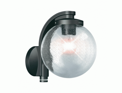 Светильник с ИК-Детектором 100Вт Е27 IP44 черный/прозрачный Steinel