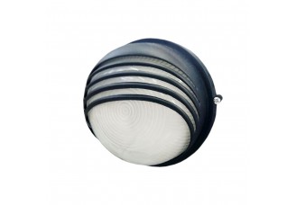 Светильник IEK (ЛН Е27) пылевлагозащищенный 60Вт IP54 круглый с ресничками чёрный