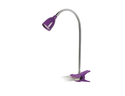 Светильник- прищепка (LED) 4Вт (42 светодиода) гофрированный фиолетовый Jazzway