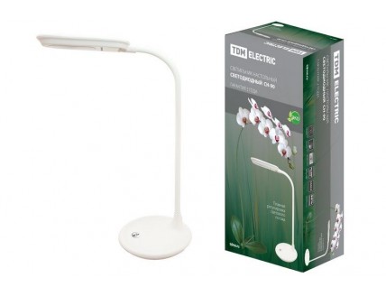 Светильник настольный TDM (LED) 5Вт на подставке белый диммируемый гибкая стойка