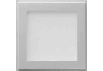Указатель светодиодный с подсветкой белого цвета, окантовка алюминий TX_44 Gira