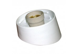 Арматура светильника наклонная 60Вт белый пластик / керамика патрон Е27