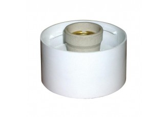 Арматура светильника прямая 60Вт белый пластиковый / керамический патрон Е27