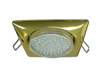 Светильник Ecola (ЭСЛ/LED) GX53 встраиваемый квадратный золото