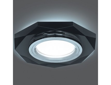 Светильник Gauss Backlight BL056 Восемь гран. Графит/Хром, Gu5.3, LED 4100K 1/40
