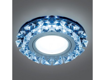 Светильник Gauss Backlight BL052 Кругл. Графит/Кристалл/Хром, Gu5.3, LED 4100K 1/40