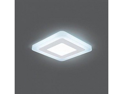 Светильник Gauss Backlight BL121 Квадрат. Акрил, 3+3W, LED 4000K, 105*105, 1/40