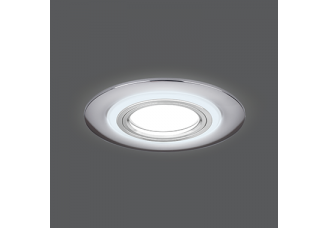 Светильник Gauss Backlight BL141 Кругл. Хром. Gu5.3, 3W, LED 3000K 1/40