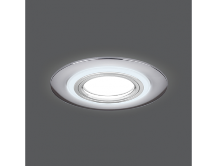 Светильник Gauss Backlight BL141 Кругл. Хром. Gu5.3, 3W, LED 3000K 1/40