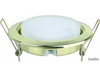 Светильник (ЭСЛ/LED) GX53 встр. золот. Camelion