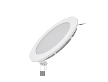Светодиодный встраиваемый светильник Gauss ультратонкий круглый IP20 9W 2700K 1/20