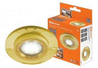 Светильник встр. СВ 03-03 MR16 50Вт G5.3 жёлтый/золото TDM