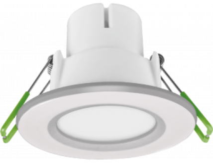 Светильник встраиваемый светодиодный (LED) Navigator 5Вт 350лм серебро 3000К D83х58 мм IP44 матовый рассеивате