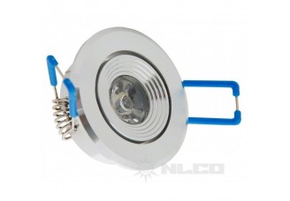 Светильник встр. (LED) 2Вт 120лм 4200К 320град. D52х24мм поворот. хром. NLCO