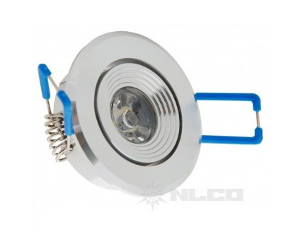 Светильник встр. (LED) 2Вт 120лм 4200К 320град. D52х24мм поворот. хром. NLCO