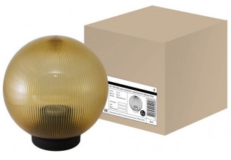 Светильник НТУ 02-100-304 шар золотой с огранкой d=300 мм TDM