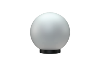 Светильник уличный Световые технологии "шар" D200 мм 40Вт Е27 IP44 пластиковый опаловый / на трубу d60 мм