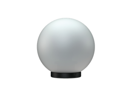 Светильник уличный Световые технологии "шар" D200 мм 40Вт Е27 IP44 пластиковый опаловый / на трубу d60 мм