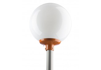 Светильник уличный Galad (ДНаТ) "шар" поликарбонат D400 125Вт Е27 IP54 опаловый на трубу d60 мм