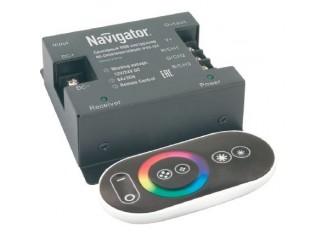 Контроллер для светодиодной ленты с ДУ IP20 360 Вт 85х80х35 Navigator