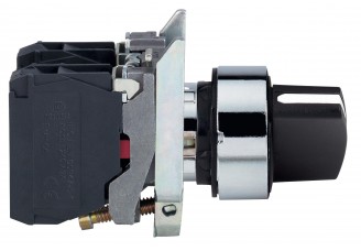 Перекл. черный 2 пол. с фикс. (1НО)