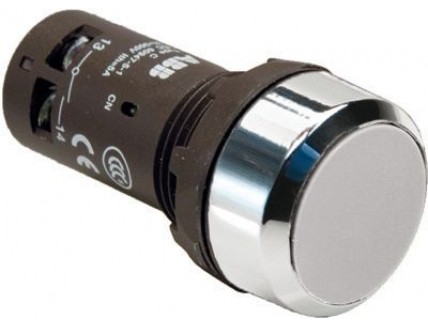 Кнопка CP1-30W-01 белая без фиксации 1HЗ