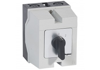 Переключатель PR17 "1-0-2" 20А 2Р в боксе 96х120мм IP65