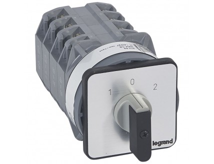 Переключатель PR63 "1-0-2" 45гр. 63А 2Р Legrand