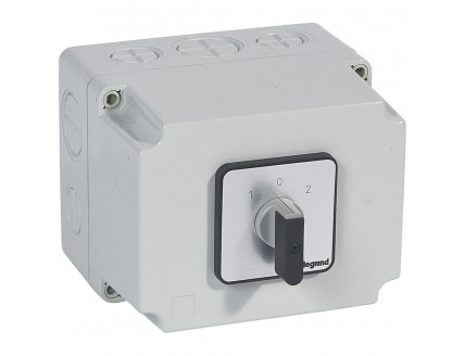 Переключатель PR63 "1-0-2" 63А 4Р в боксе 135х170мм IP55