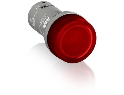 Лампа CL2-520R красная со встроенным светодиодом 220В DC