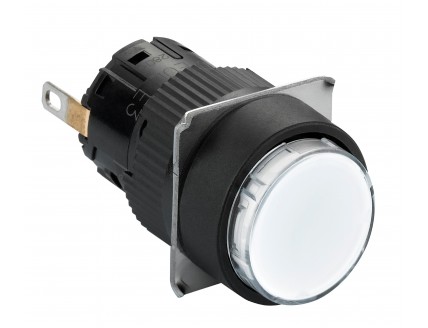 СИГН. ЛАМПА, КРУГ., ЗЕЛЕНАЯ, LED, 24В