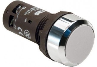 Кнопка CP2-30W-10 белая с фиксацией 1HO