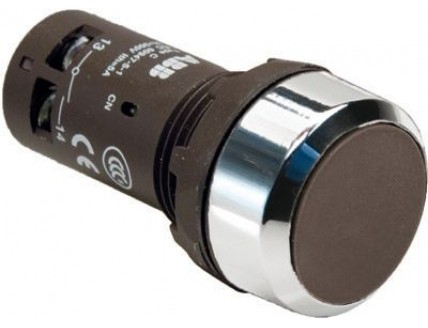 Кнопка CP1-30B-20 черная без фиксации 2HO