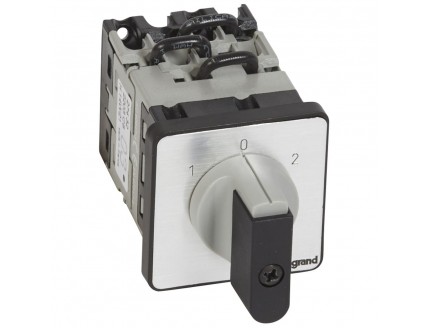 Переключатель PR12 "1-0-2" 45гр. 16А 4Р Legrand