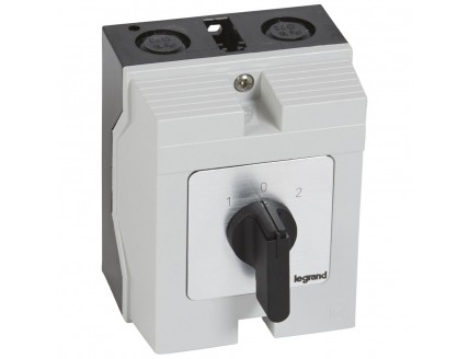 Переключатель PR21 "1-0-2" 25А 4Р в боксе 96х120мм IP65