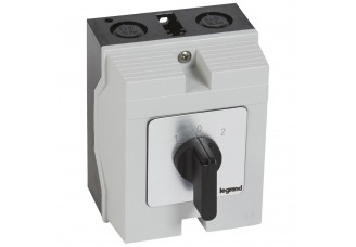 Переключатель PR17 "1-0-2" 20А 4Р в боксе 96х120мм IP65