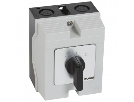 Переключатель PR17 "1-0-2" 20А 4Р в боксе 96х120мм IP65