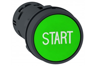 КНОПКА 22ММ ЗЕЛЕНАЯ С ВОЗВР 2НО "START"