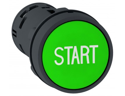 КНОПКА 22ММ ЗЕЛЕНАЯ С ВОЗВР 2НО "START"