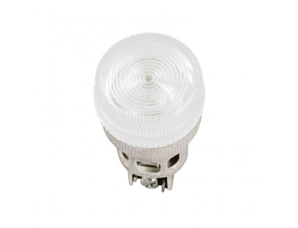 Лампа ENR-22 сигнальная, цилиндр d22мм неон/240В белый ИЭК