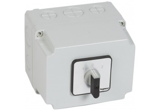 Переключатель PR12 "1-2" 16А 3Р в боксе 96х120мм IP65